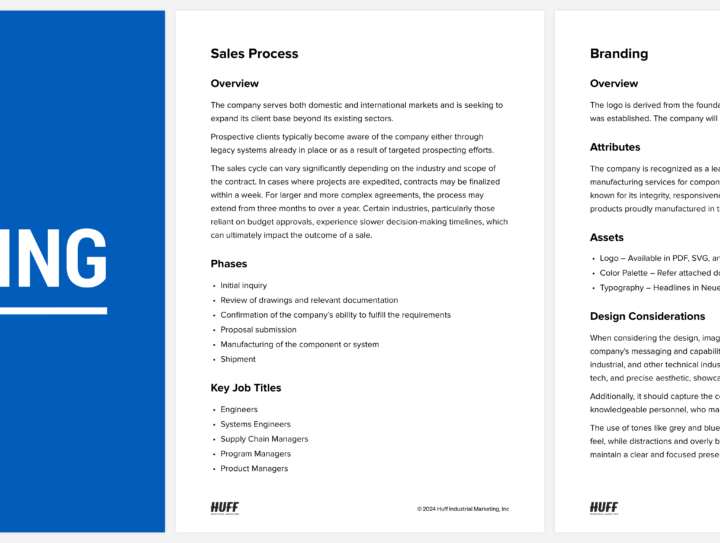 Sample strategy document